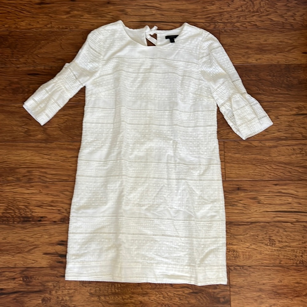 J Crew white lace dress